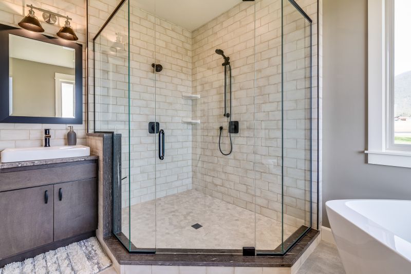 Stylish Shower with Accent Tiles